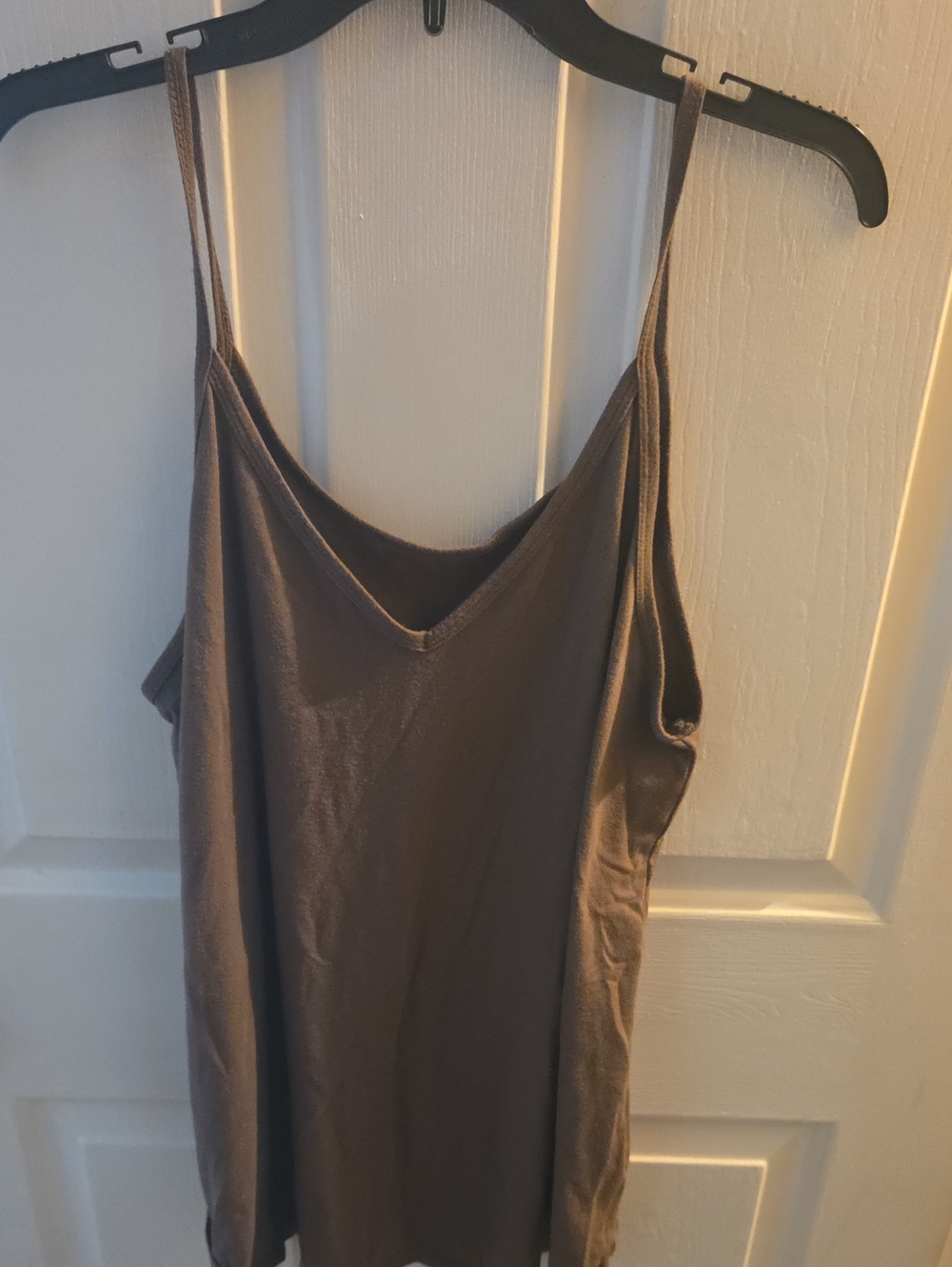 Zenana Outfitters Brown V-Neck Spaghetti Strap Camisole